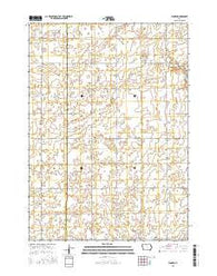 Woden Iowa Current topographic map, 1:24000 scale, 7.5 X 7.5 Minute, Year 2015