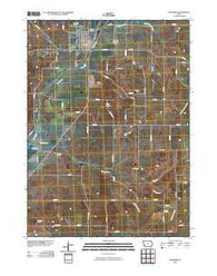 Woodbine Iowa Historical topographic map, 1:24000 scale, 7.5 X 7.5 Minute, Year 2010
