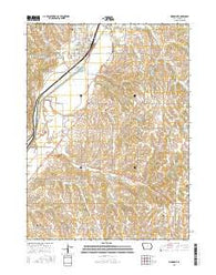 Woodbine Iowa Current topographic map, 1:24000 scale, 7.5 X 7.5 Minute, Year 2015