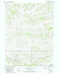 Woodburn Iowa Historical topographic map, 1:24000 scale, 7.5 X 7.5 Minute, Year 1983