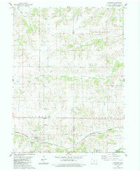 Woodburn Iowa Historical topographic map, 1:24000 scale, 7.5 X 7.5 Minute, Year 1983
