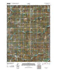 Woodburn Iowa Historical topographic map, 1:24000 scale, 7.5 X 7.5 Minute, Year 2010