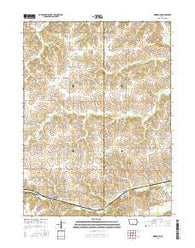 Woodburn Iowa Current topographic map, 1:24000 scale, 7.5 X 7.5 Minute, Year 2015