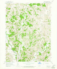Woodland Iowa Historical topographic map, 1:24000 scale, 7.5 X 7.5 Minute, Year 1964