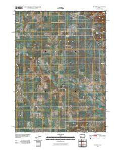Woodward Iowa Historical topographic map, 1:24000 scale, 7.5 X 7.5 Minute, Year 2010