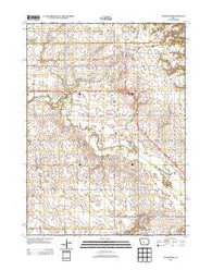 Woodward Iowa Historical topographic map, 1:24000 scale, 7.5 X 7.5 Minute, Year 2013