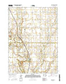 Woolstock Iowa Current topographic map, 1:24000 scale, 7.5 X 7.5 Minute, Year 2015