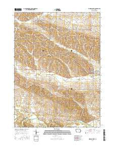 Wyoming West Iowa Current topographic map, 1:24000 scale, 7.5 X 7.5 Minute, Year 2015