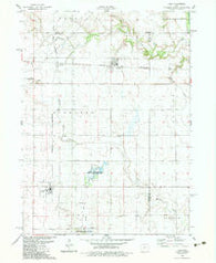 Yale Iowa Historical topographic map, 1:24000 scale, 7.5 X 7.5 Minute, Year 1982
