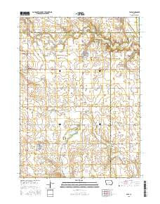 Yale Iowa Current topographic map, 1:24000 scale, 7.5 X 7.5 Minute, Year 2015