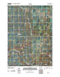 Yetter Iowa Historical topographic map, 1:24000 scale, 7.5 X 7.5 Minute, Year 2010