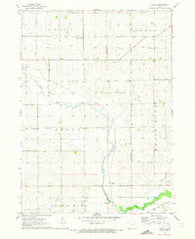 Zaneta Iowa Historical topographic map, 1:24000 scale, 7.5 X 7.5 Minute, Year 1971