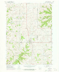 Zwingle Iowa Historical topographic map, 1:24000 scale, 7.5 X 7.5 Minute, Year 1962