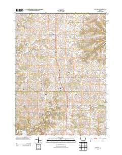 Zwingle Iowa Historical topographic map, 1:24000 scale, 7.5 X 7.5 Minute, Year 2013
