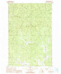 Abes Knob Idaho Historical topographic map, 1:24000 scale, 7.5 X 7.5 Minute, Year 1990