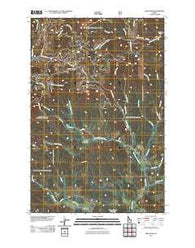 Abes Knob Idaho Historical topographic map, 1:24000 scale, 7.5 X 7.5 Minute, Year 2011