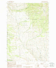 Advent Gulch Idaho Historical topographic map, 1:24000 scale, 7.5 X 7.5 Minute, Year 1987