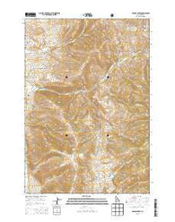Agency Creek Idaho Current topographic map, 1:24000 scale, 7.5 X 7.5 Minute, Year 2013