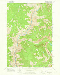 Aggipah Mtn Idaho Historical topographic map, 1:24000 scale, 7.5 X 7.5 Minute, Year 1962