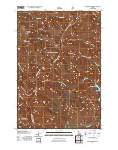 Aggipah Mountain Idaho Historical topographic map, 1:24000 scale, 7.5 X 7.5 Minute, Year 2011