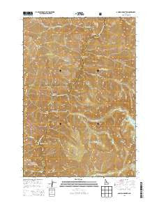 Aggipah Mountain Idaho Current topographic map, 1:24000 scale, 7.5 X 7.5 Minute, Year 2013