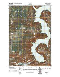 Ahsahka Idaho Historical topographic map, 1:24000 scale, 7.5 X 7.5 Minute, Year 2011