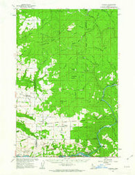 Ahsahka Idaho Historical topographic map, 1:62500 scale, 15 X 15 Minute, Year 1961