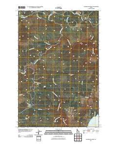 Aldermand Ridge Idaho Historical topographic map, 1:24000 scale, 7.5 X 7.5 Minute, Year 2011