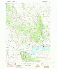 Alexander Idaho Historical topographic map, 1:24000 scale, 7.5 X 7.5 Minute, Year 1982