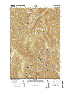 Allan Mountain Idaho Current topographic map, 1:24000 scale, 7.5 X 7.5 Minute, Year 2013