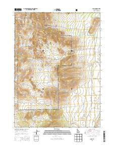Almo Idaho Current topographic map, 1:24000 scale, 7.5 X 7.5 Minute, Year 2013
