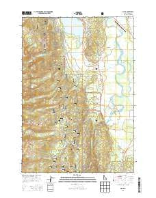 Alpha Idaho Current topographic map, 1:24000 scale, 7.5 X 7.5 Minute, Year 2013