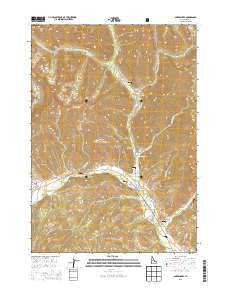 Amber Lakes Idaho Current topographic map, 1:24000 scale, 7.5 X 7.5 Minute, Year 2013