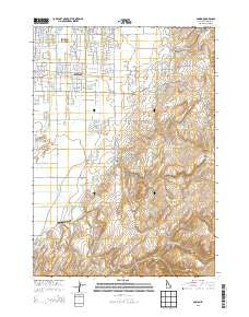Ammon Idaho Current topographic map, 1:24000 scale, 7.5 X 7.5 Minute, Year 2013