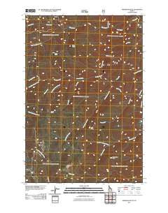 Anderson Butte Idaho Historical topographic map, 1:24000 scale, 7.5 X 7.5 Minute, Year 2011