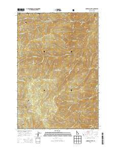 Anderson Butte Idaho Current topographic map, 1:24000 scale, 7.5 X 7.5 Minute, Year 2013