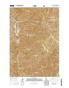 Aparejo Point Idaho Current topographic map, 1:24000 scale, 7.5 X 7.5 Minute, Year 2013