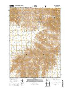 Arco Hills Idaho Current topographic map, 1:24000 scale, 7.5 X 7.5 Minute, Year 2013