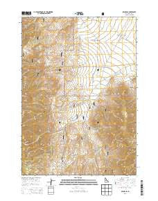 Arco Pass Idaho Current topographic map, 1:24000 scale, 7.5 X 7.5 Minute, Year 2013