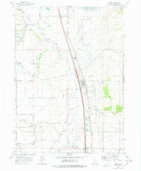 Arimo Idaho Historical topographic map, 1:24000 scale, 7.5 X 7.5 Minute, Year 1968