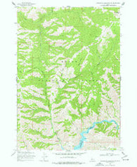 Arrowrock Reservoir NE Idaho Historical topographic map, 1:24000 scale, 7.5 X 7.5 Minute, Year 1969