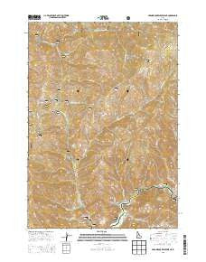 Arrowrock Reservoir NE Idaho Current topographic map, 1:24000 scale, 7.5 X 7.5 Minute, Year 2013