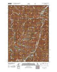 Artillery Dome Idaho Historical topographic map, 1:24000 scale, 7.5 X 7.5 Minute, Year 2011
