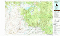 Ashton Idaho Historical topographic map, 1:100000 scale, 30 X 60 Minute, Year 1989