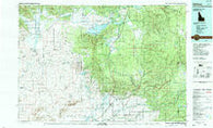 Ashton Idaho Historical topographic map, 1:100000 scale, 30 X 60 Minute, Year 1989