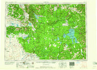 Ashton Idaho Historical topographic map, 1:250000 scale, 1 X 2 Degree, Year 1960