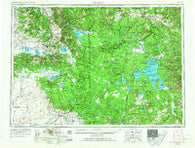 Ashton Idaho Historical topographic map, 1:250000 scale, 1 X 2 Degree, Year 1955