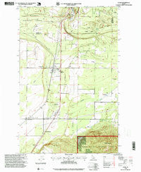 Athol Idaho Historical topographic map, 1:24000 scale, 7.5 X 7.5 Minute, Year 1996