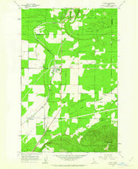 Athol Idaho Historical topographic map, 1:24000 scale, 7.5 X 7.5 Minute, Year 1961