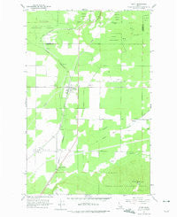Athol Idaho Historical topographic map, 1:24000 scale, 7.5 X 7.5 Minute, Year 1961